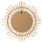 Sunburst Decorative Natural Rattan Wood Round Modern Boho Hanging Wall Mirror
